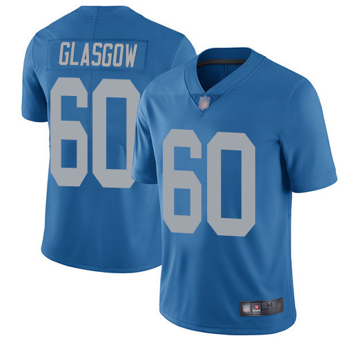 Detroit Lions Limited Blue Men Graham Glasgow Alternate Jersey NFL Football #60 Vapor Untouchable->youth nfl jersey->Youth Jersey